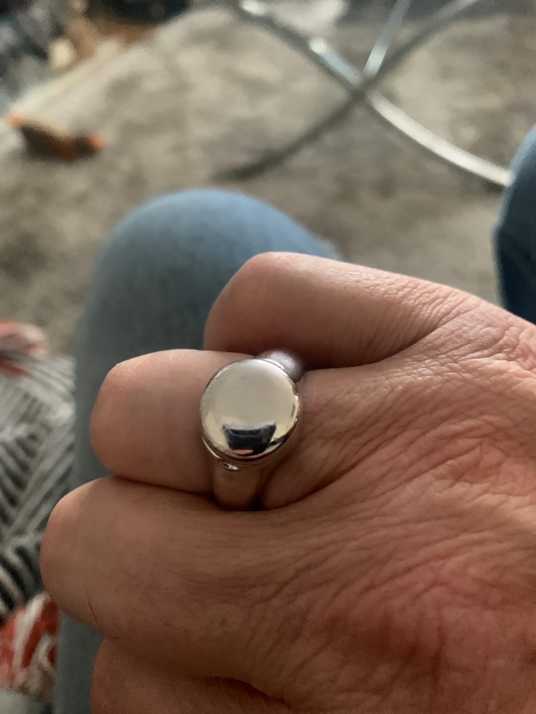 Customer photo review of Locket Signet Ring