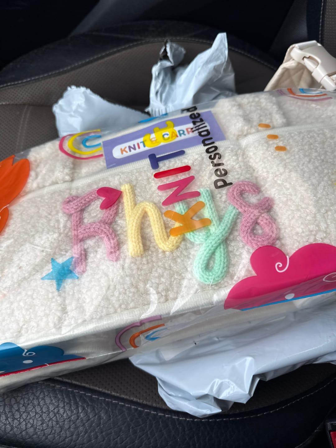 Customer photo review of K&C - Personalized Baby Storage Basket
