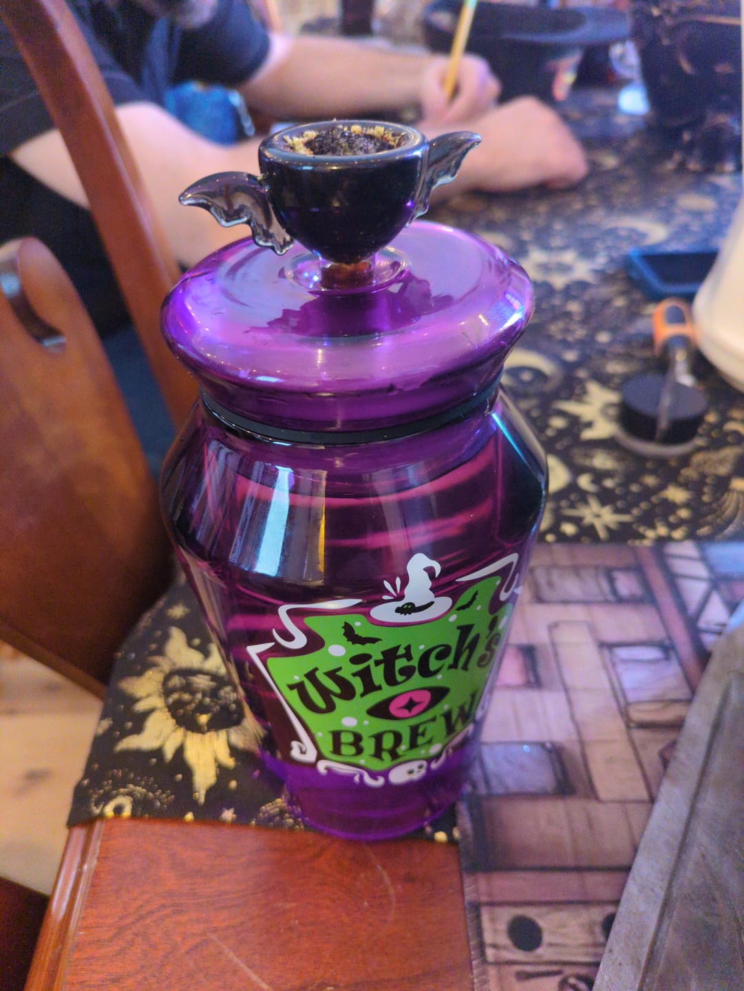 Customer photo review of Witch's Brew Gravity Bong (Limited Edition)