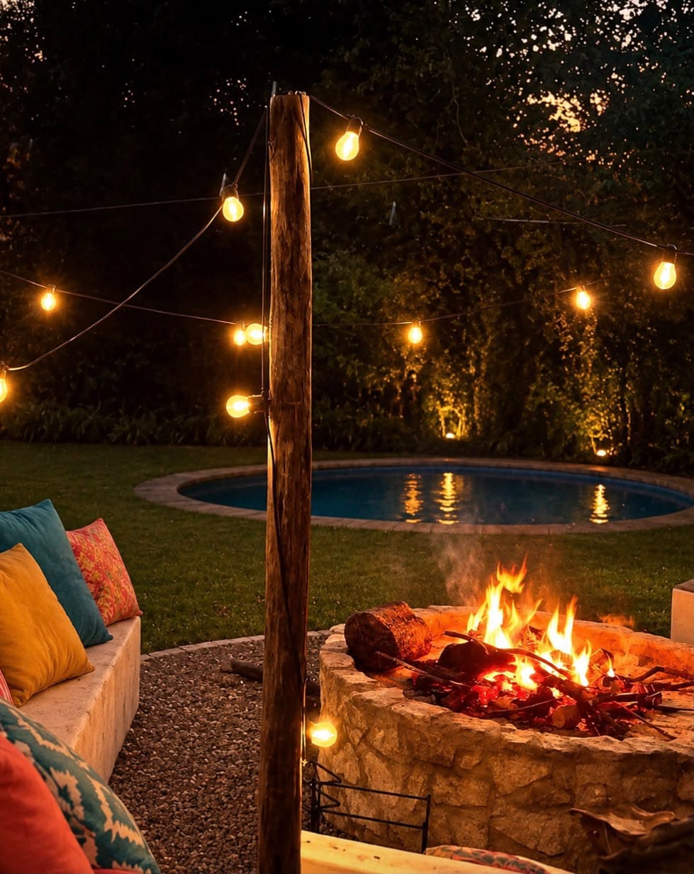 Customer photo review of Plug-In Festoon Bulb String Lights