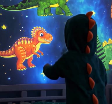 Customer photo review of Proyector Dinosaurio®