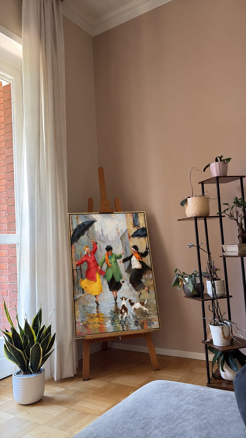 Customer photo review of Rainy Day Dance Wall Art