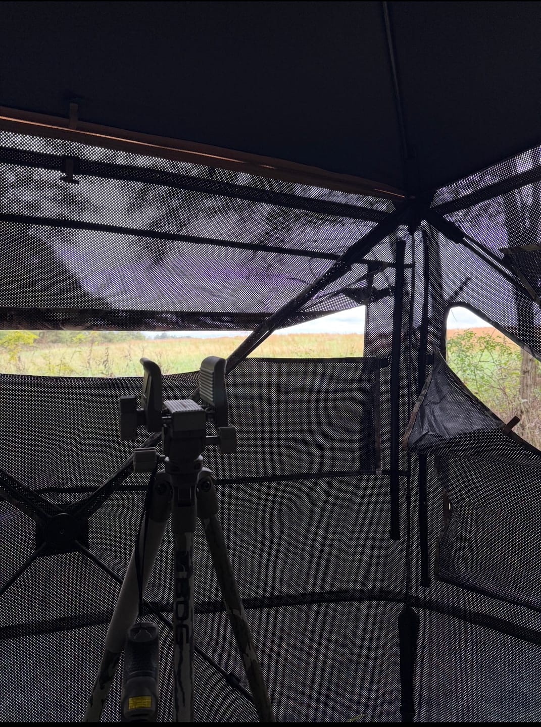 Customer photo review of Heated Hunting Chair Adjustable Height 360°  Swivel Blind Chair With Armrests