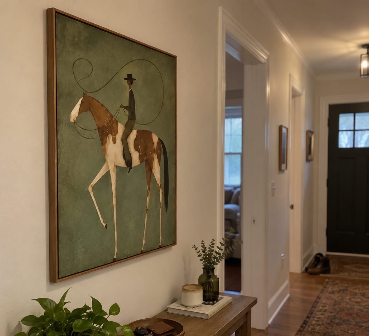 Customer photo review of Lasso Trail Rider-Spotted Horse Painting