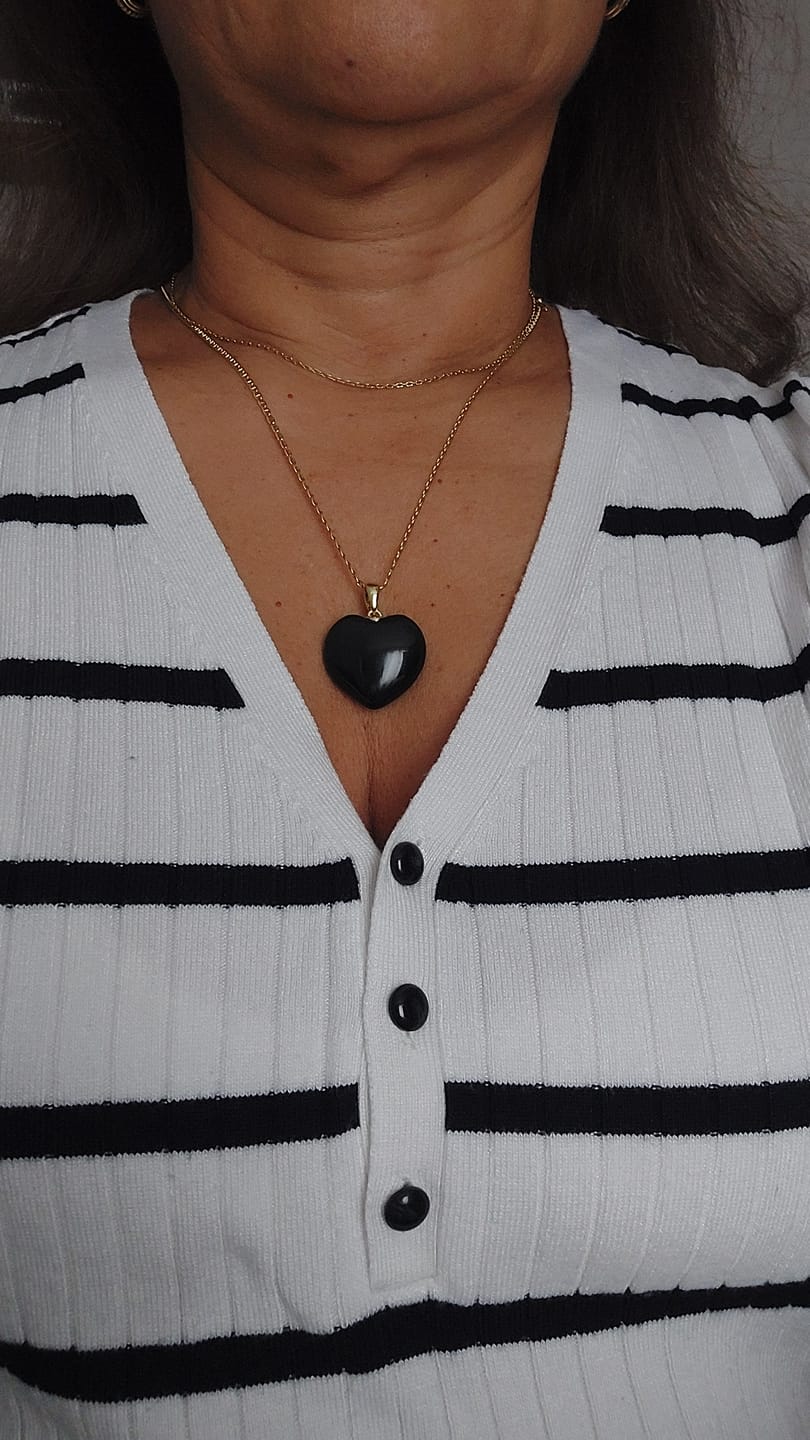 Customer photo review of Pendentif Obsidienne Oeil Céleste "Coeur"