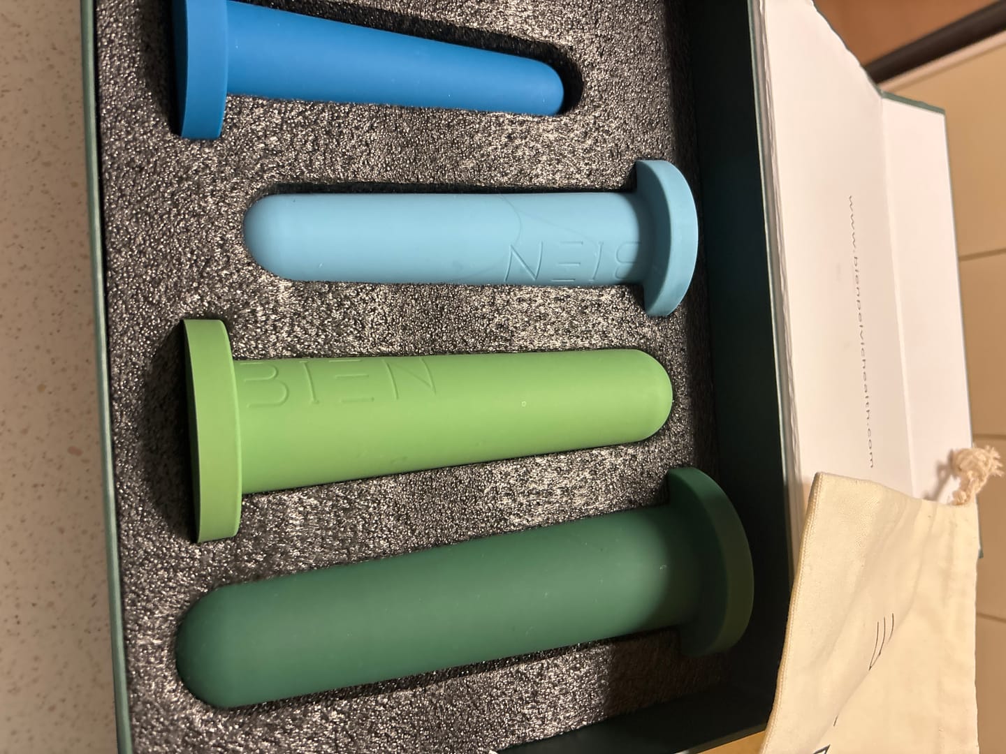 Customer photo review of Silicone Dilators - Large Set