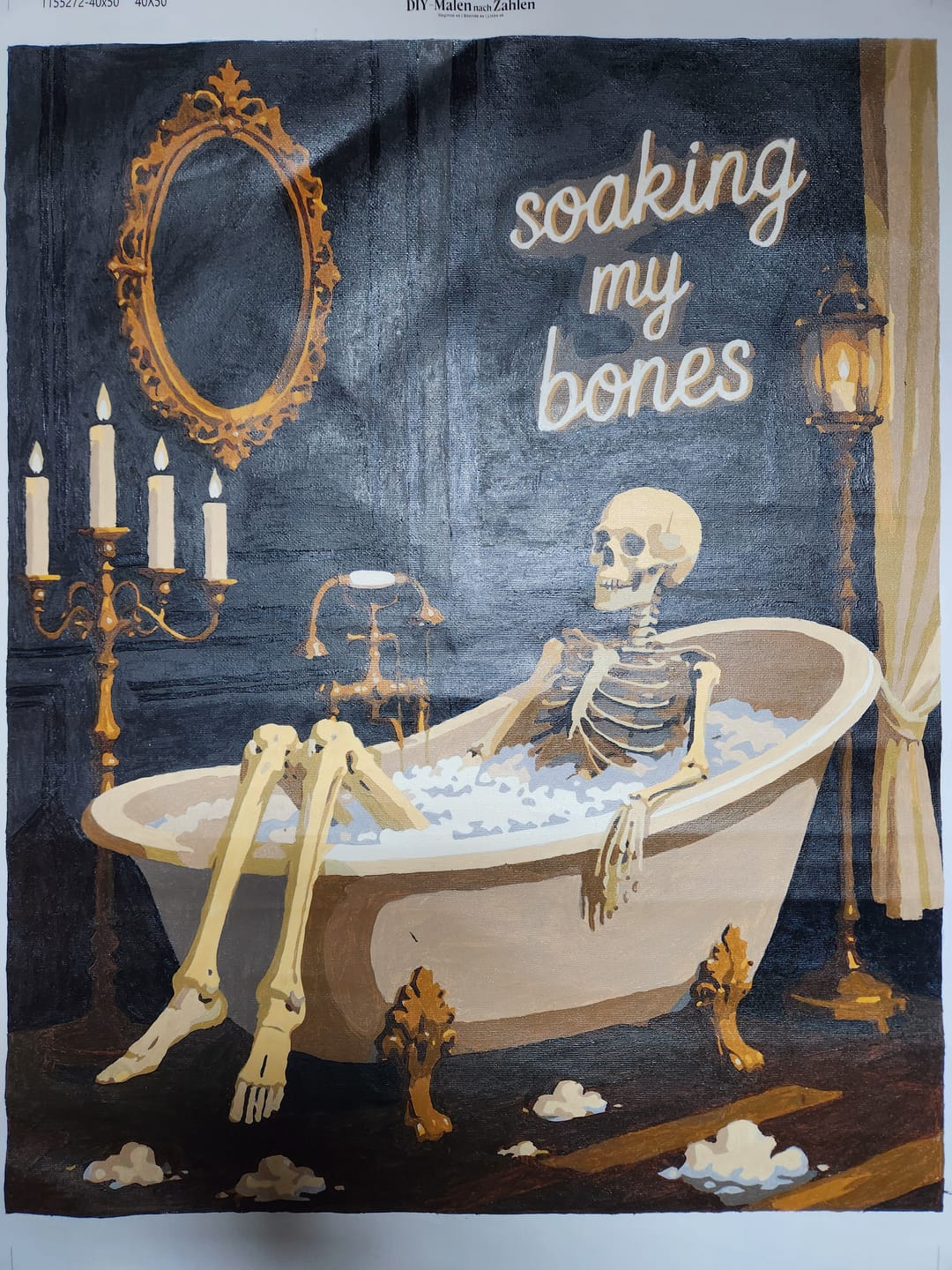 Customer photo review of Malen nach Zahlen - Soaking My Bones