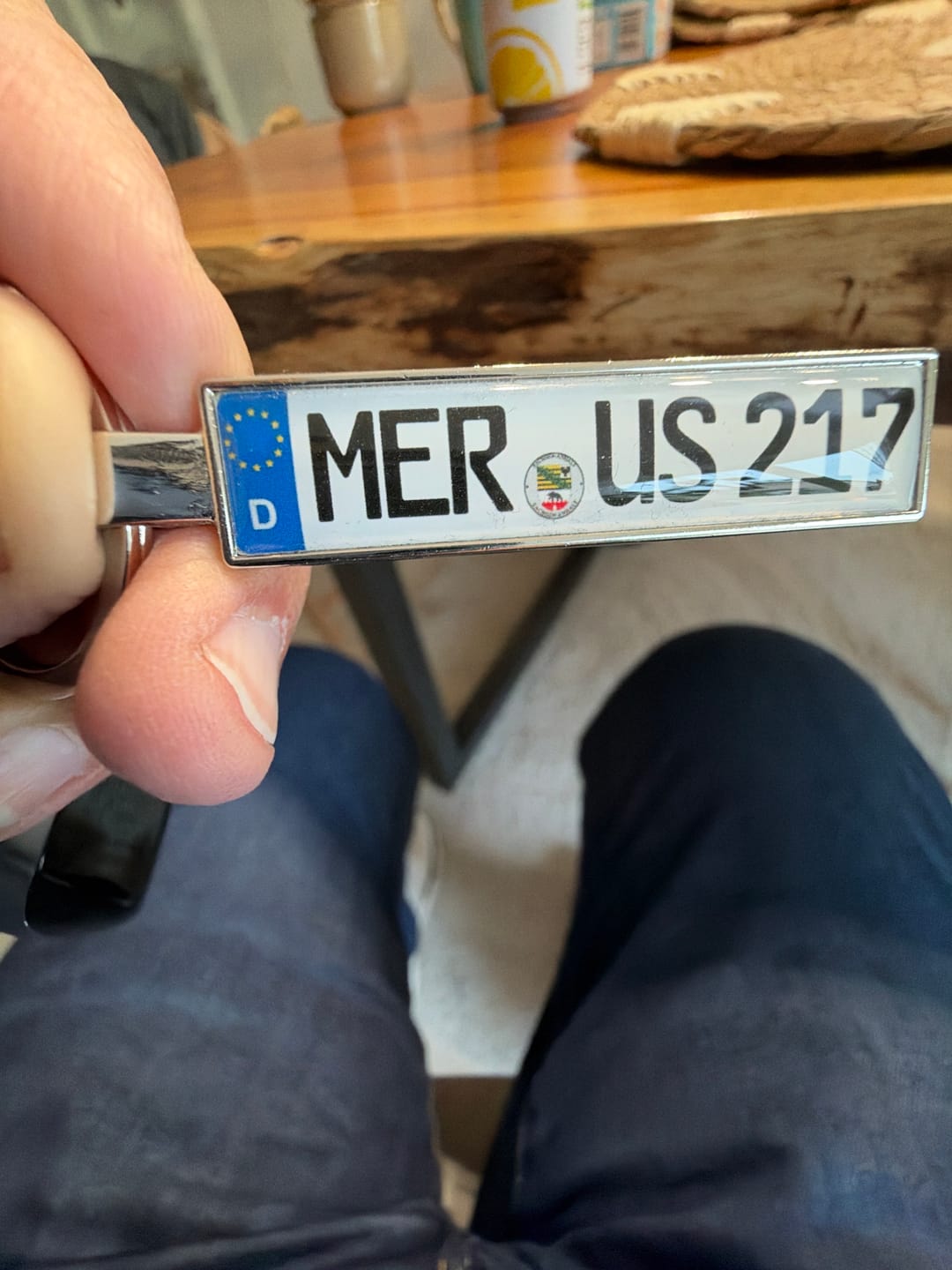 Customer photo review of Kennzeichen Schlüsselanhänger Mini Nummernschild Metall