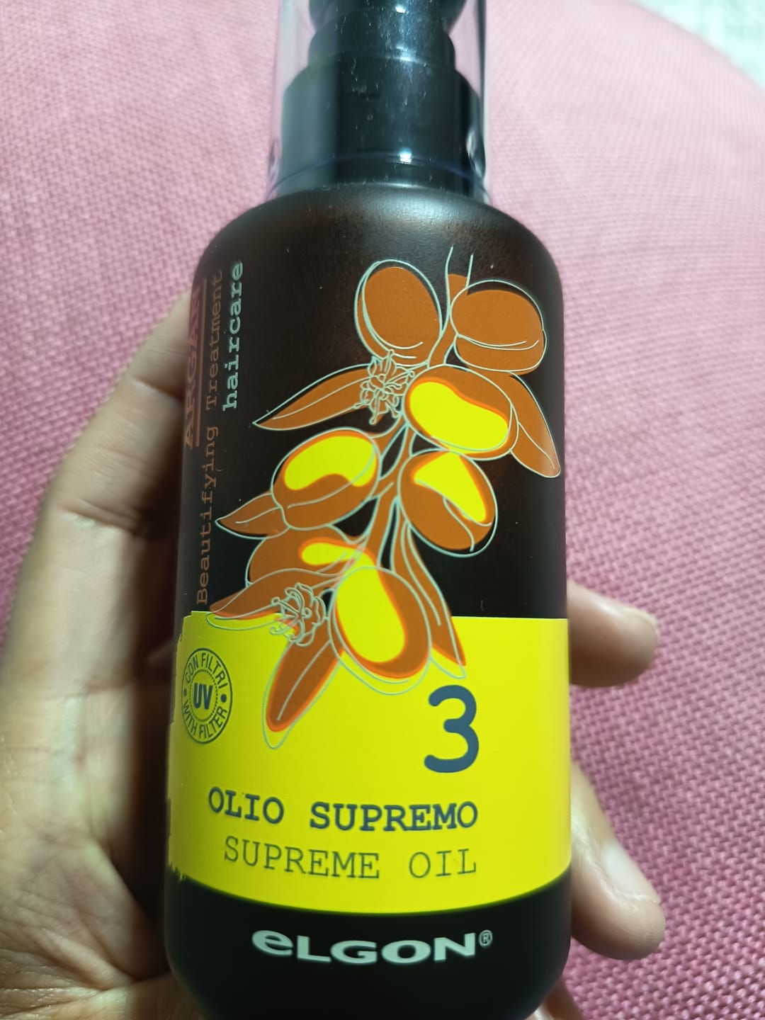 Customer photo review of Óleo Nutritivo Argán Supremo 3 Elgon 100ml