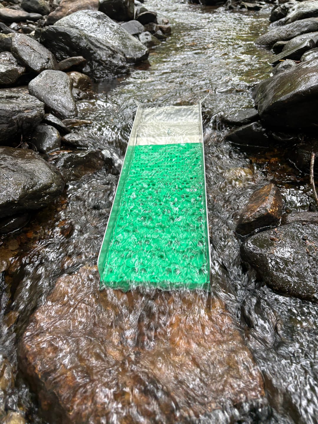 Customer photo review of 6X24 Trek Sluice Box with Dream Mat | Gold Prospecting Equipment