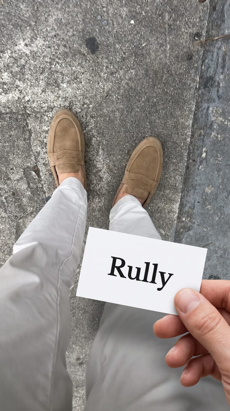 Customer photo review of Men's Suede Penny Loafers