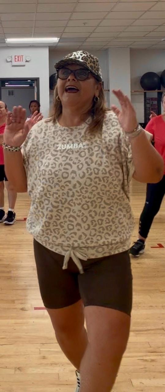 Customer photo review of Zumba Modal Printed Sleeveless Sweatshirt