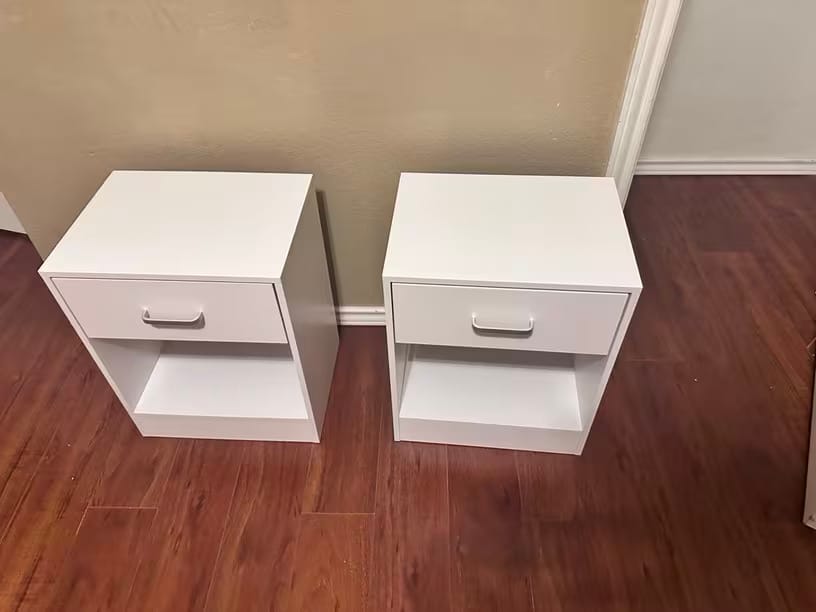 Customer photo review of 2x Nightstand Set