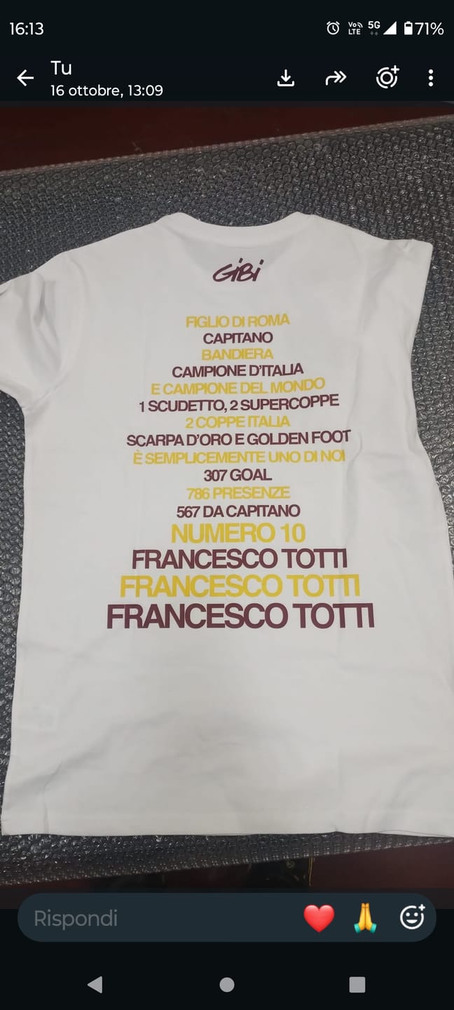 Customer photo review of T-Shirt FIGLIO DI ROMA