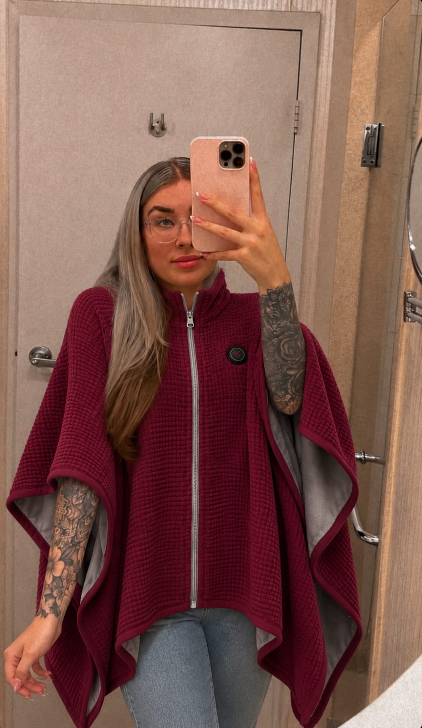 Customer photo review of USB HEATED WEARABLE SHAWL ⭐🔥