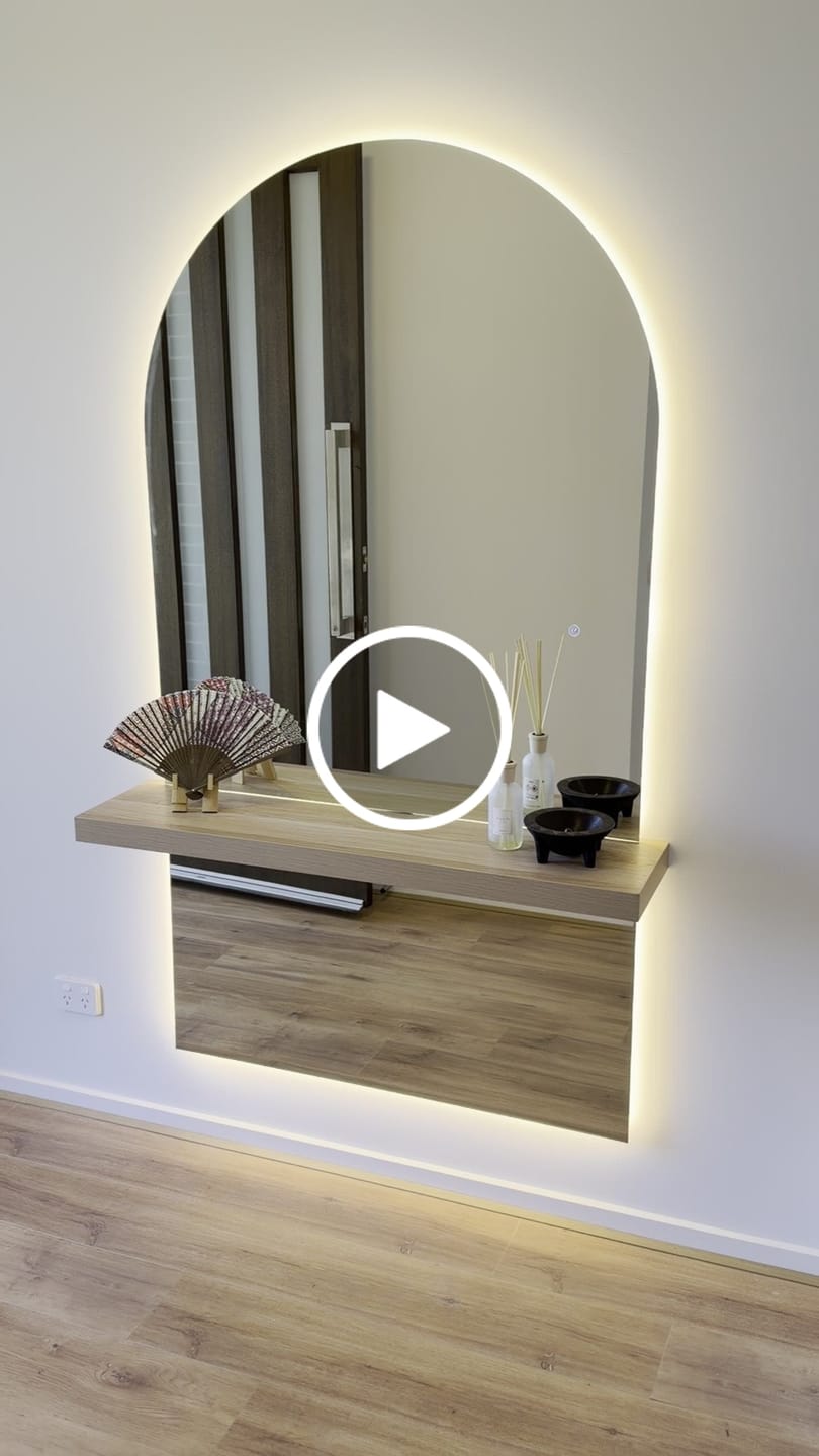 Customer video review of Alba – LED Back-Lit Wall Mounted Shelf Mirrors