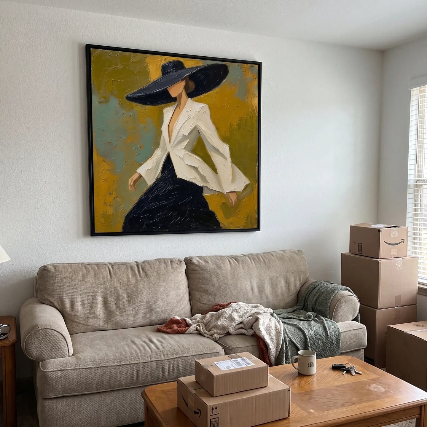 Customer photo review of Portrait Art Wide Hat Quiet Gaze #PR377