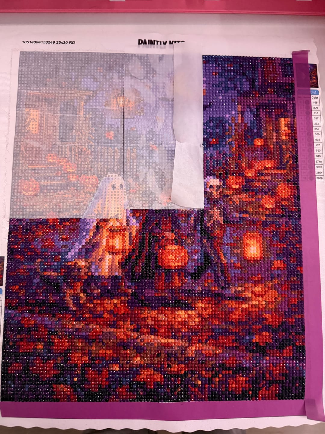 Customer photo review of Trick or Treaters (Diamond Painting)
