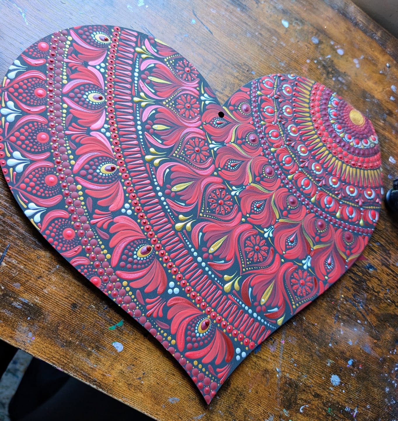 Customer photo review of Unfinished Wood Classic Heart | Valentines Day | Weddings | Craft Cutout | Up to 46"