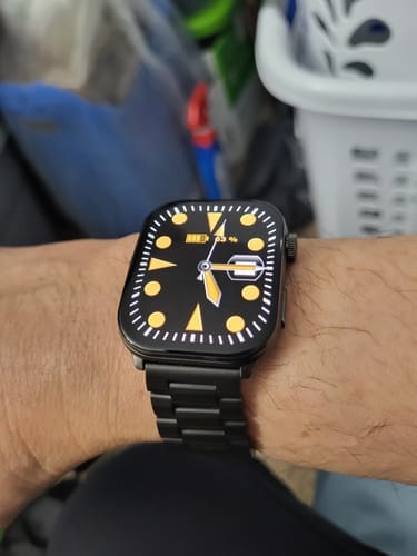 Customer photo review of Correa de acero negro
