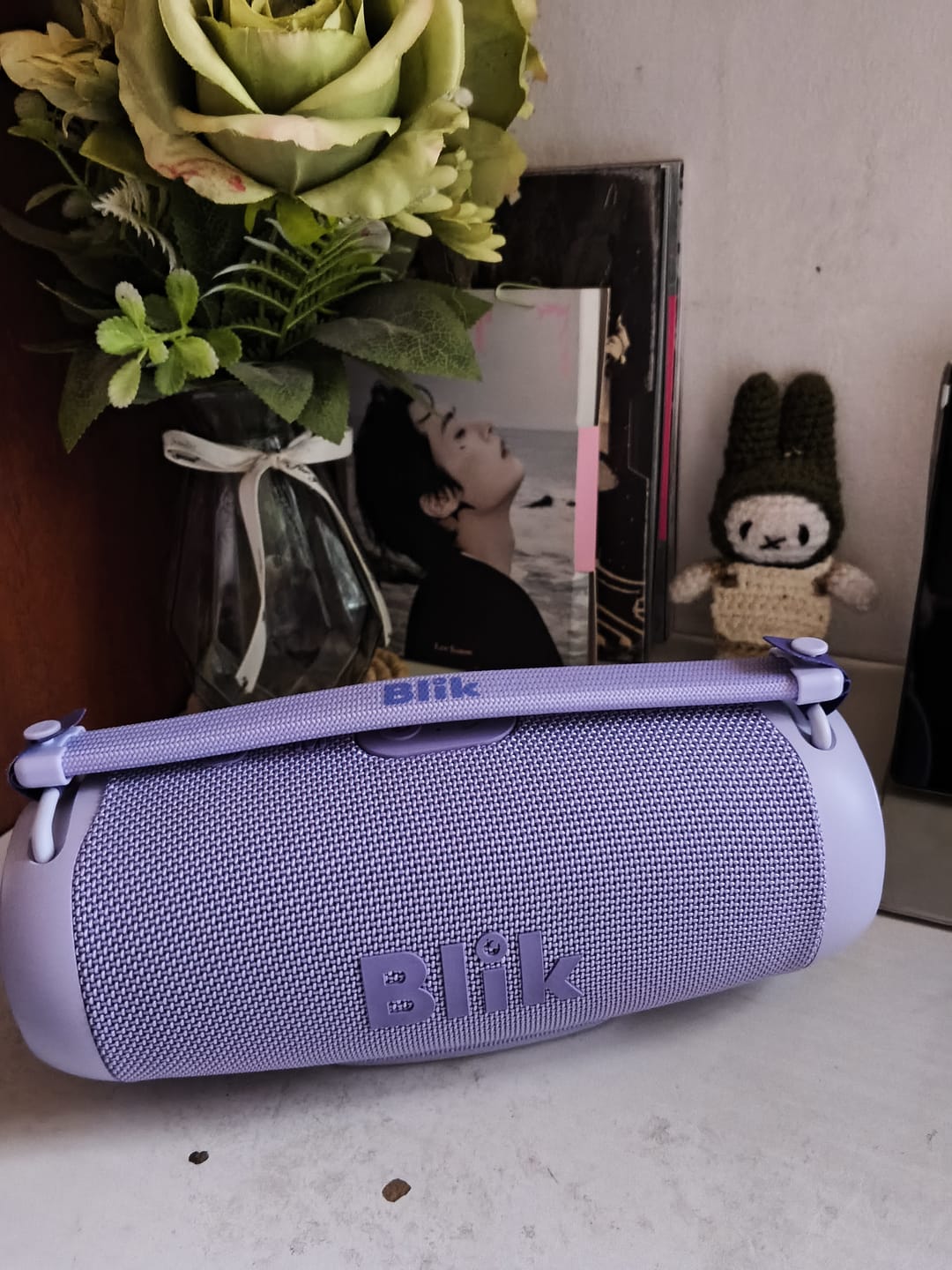 Customer photo review of Parlante Bluetooth Portátil Blik Powerbass30 30W 15 Hrs Lila
