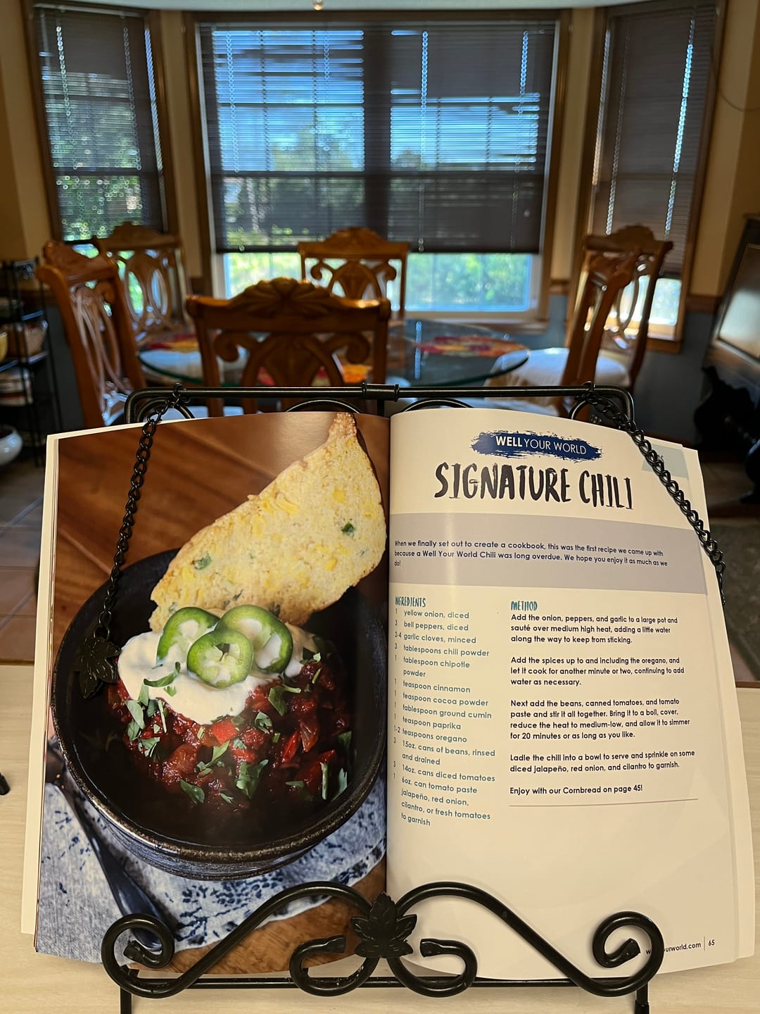 Customer photo review of Well Your World Favorites Vol. 1 Cookbook
