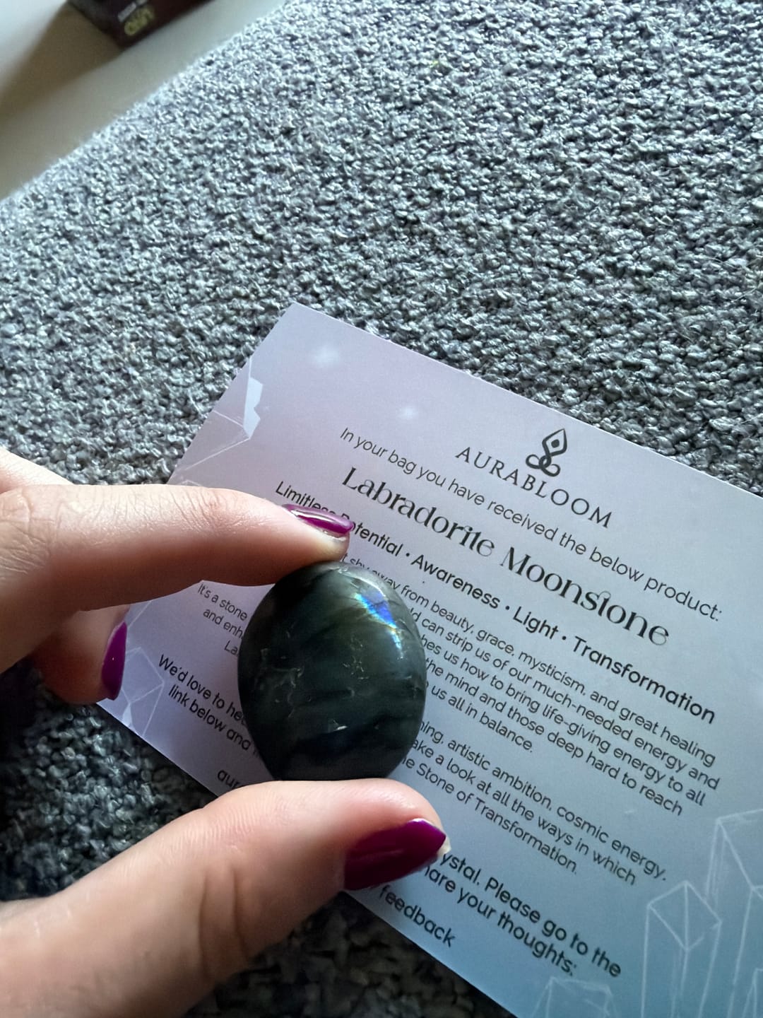 Customer photo review of Crystal Meditation Masterclass Offer