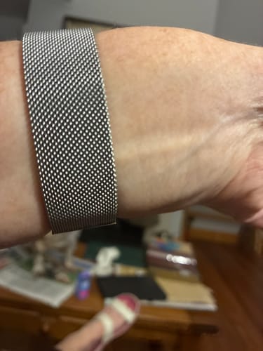 Customer photo review of Correa milanés en plata