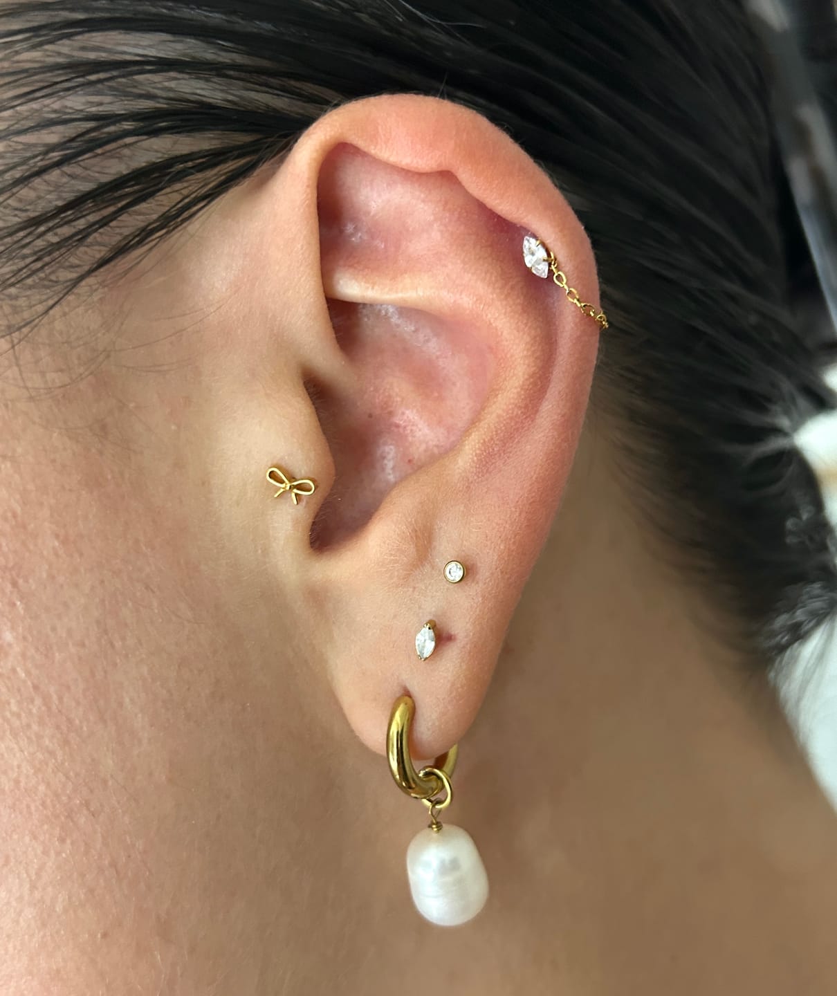 Customer photo review of Kette für Piercings & Ohrringe