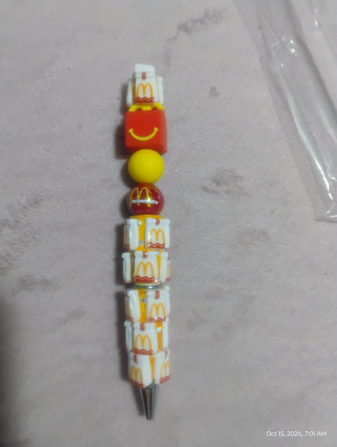 Customer photo review of Fast Food Restaurant Beadable Pens Wholesale,Matches All Focal Beads & Pen Toppers