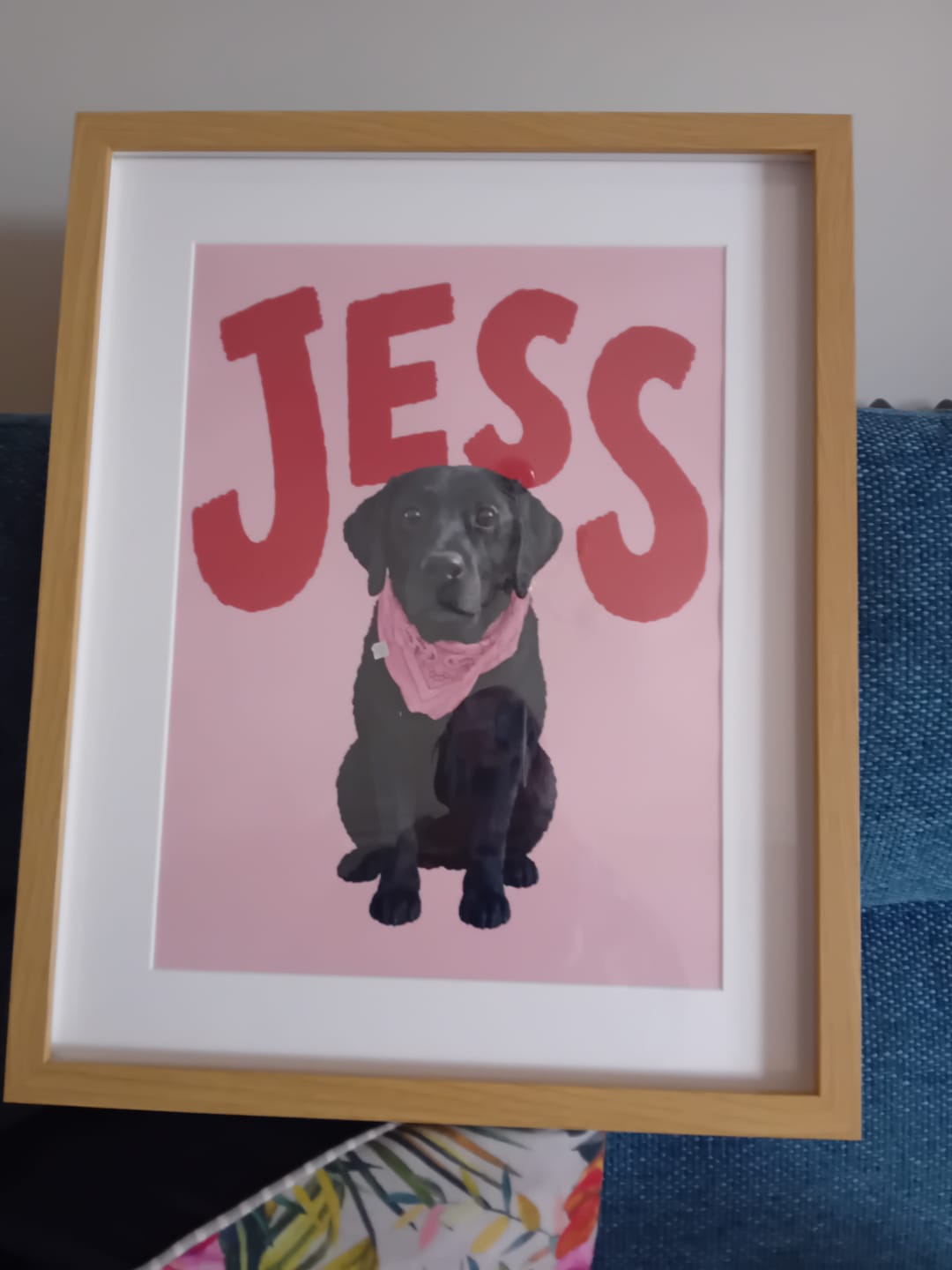 Customer photo review of Personalised Poster - Big Name