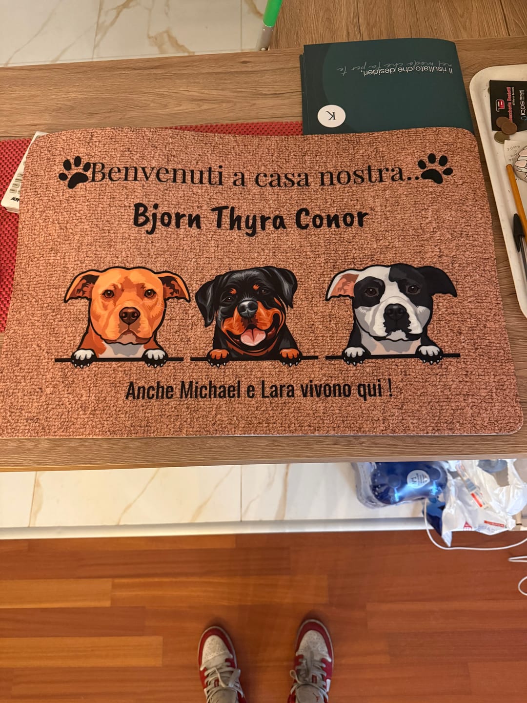 Customer photo review of Zerbino personalizzato - Benvenuti da