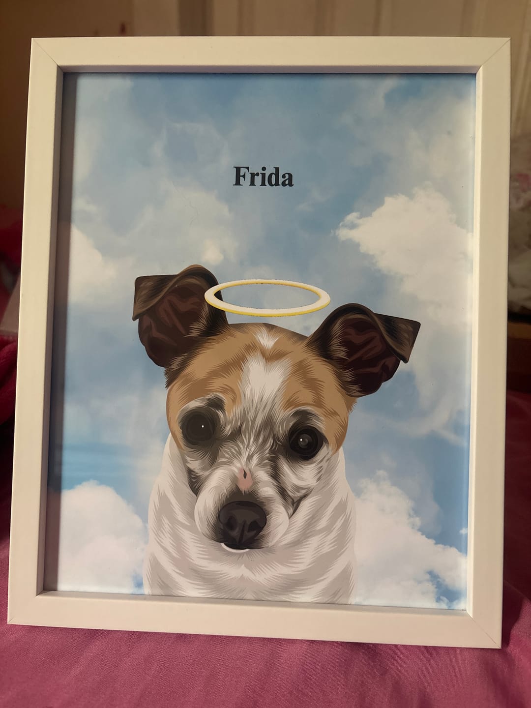 Customer photo review of Custom One Pet Portrait