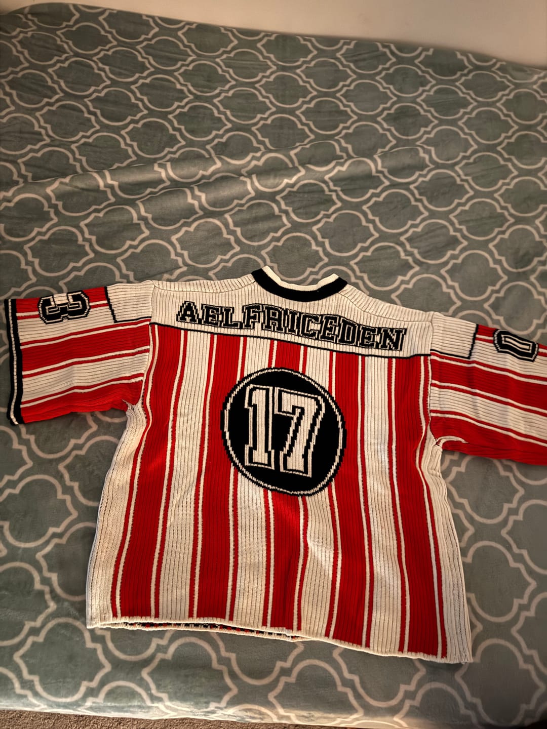Customer photo review of Aelfric Eden 17 Stripe Football Knit
