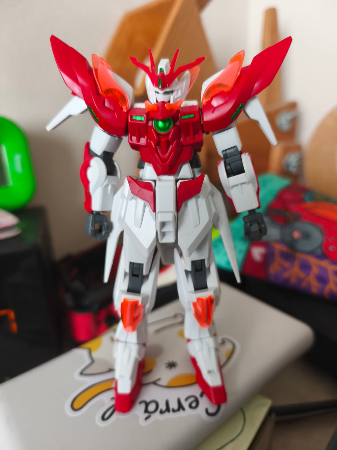 Customer photo review of HGBF 1/144 WING GUNDAM ZERO HONOO - Model Kit Articulado - Bandai
