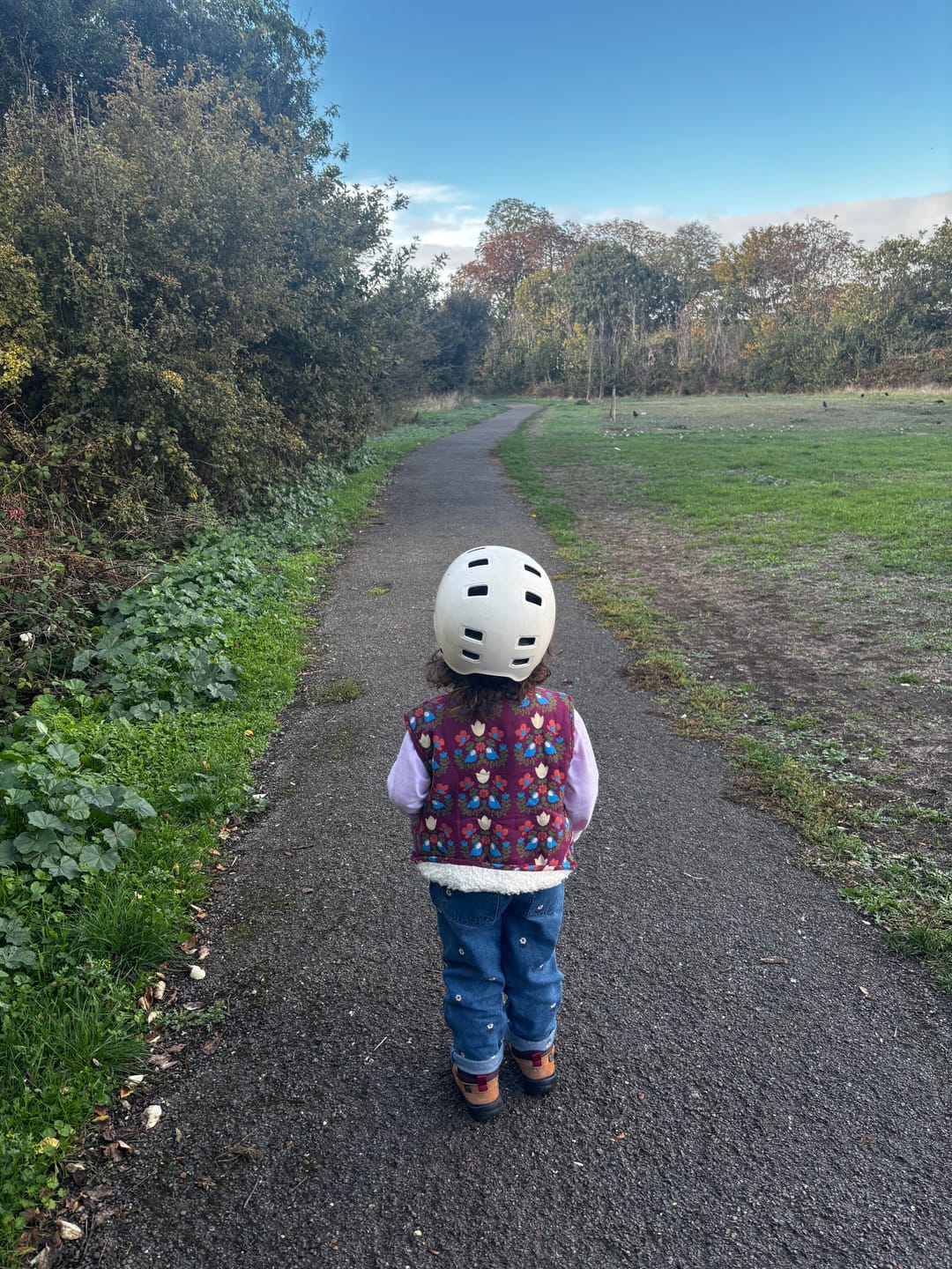 Customer photo review of Folk Birds Sherpa Lined Reversible Gilet