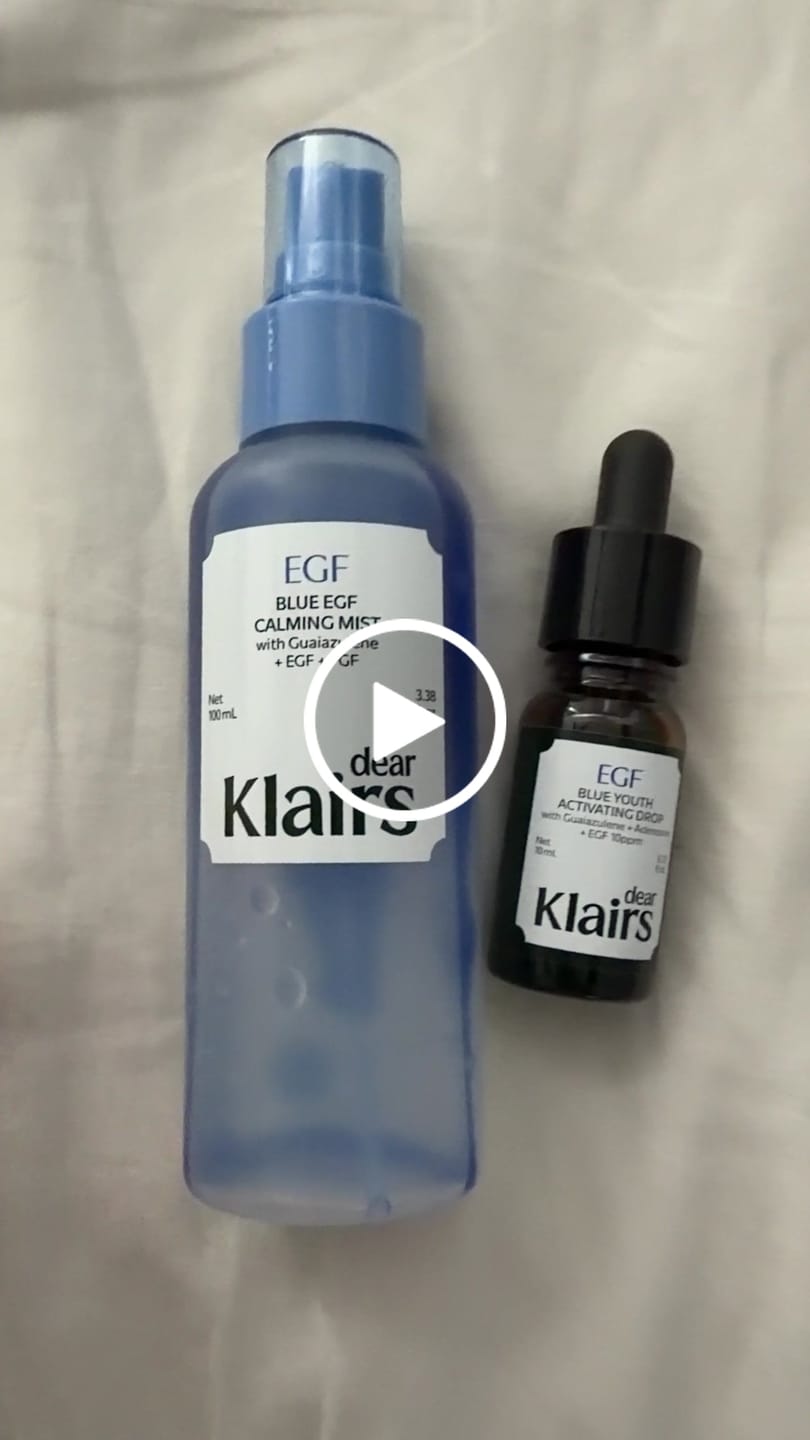 Customer video review of EGF Blue Youth Activating Drop | EGF Peptide Serum