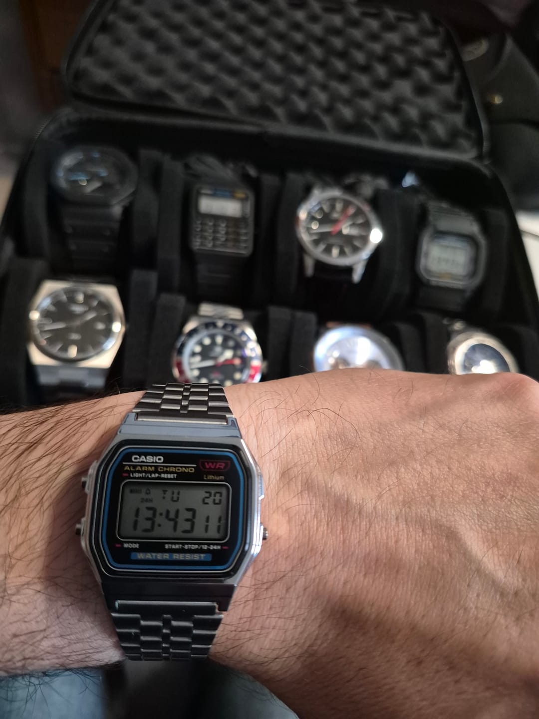 Customer photo review of Reloj Casio Vintage A159WA-N1DF Plateado MADE IN JAPAN