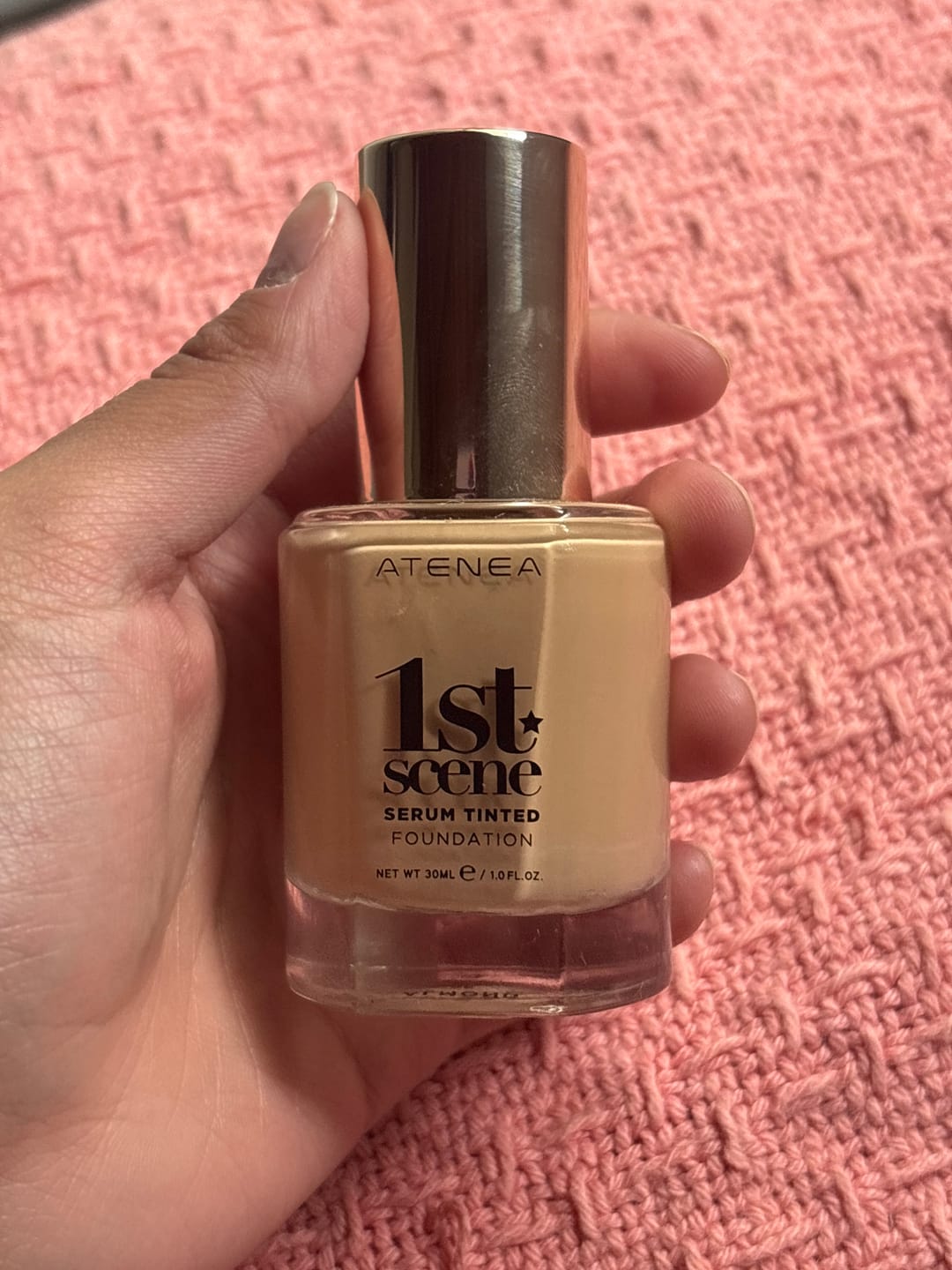 Customer photo review of TINTA DE MAQUILLAJE SERUM TINTED