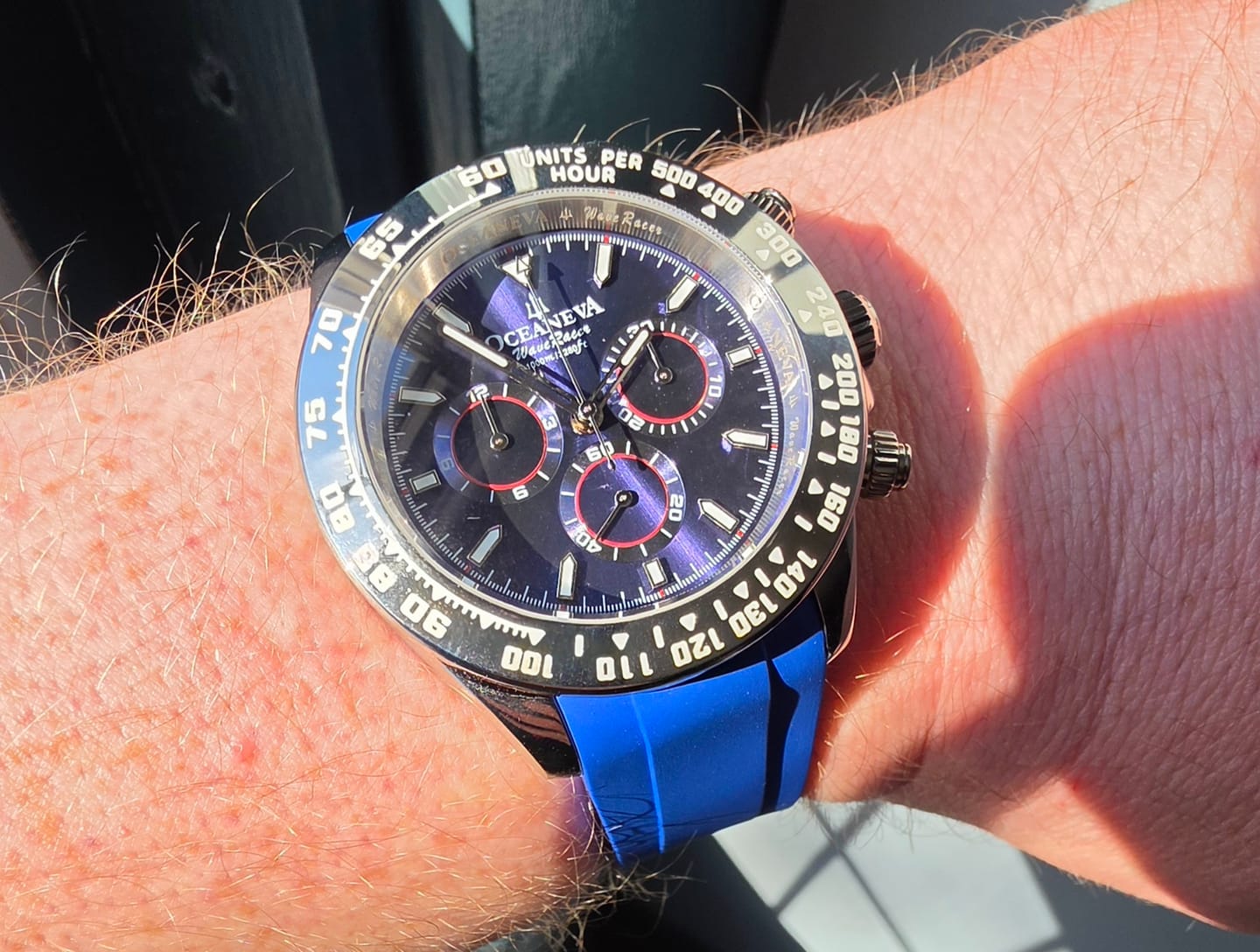 Customer photo review of FKM Blue Rubber Strap - STANDARD VERSION