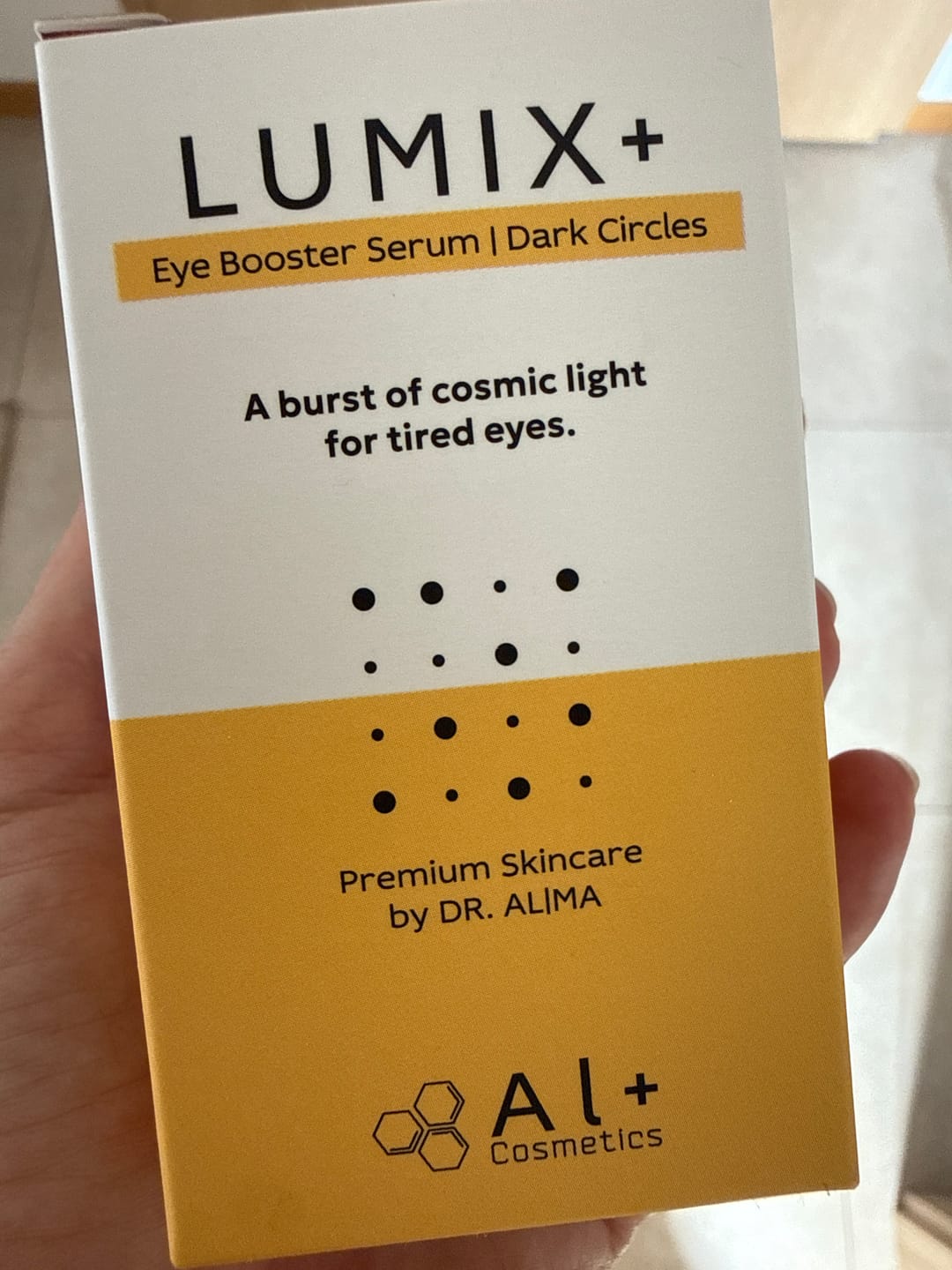 Customer photo review of LumiX+ | Озаряващ околоочен booster серум с кофеин