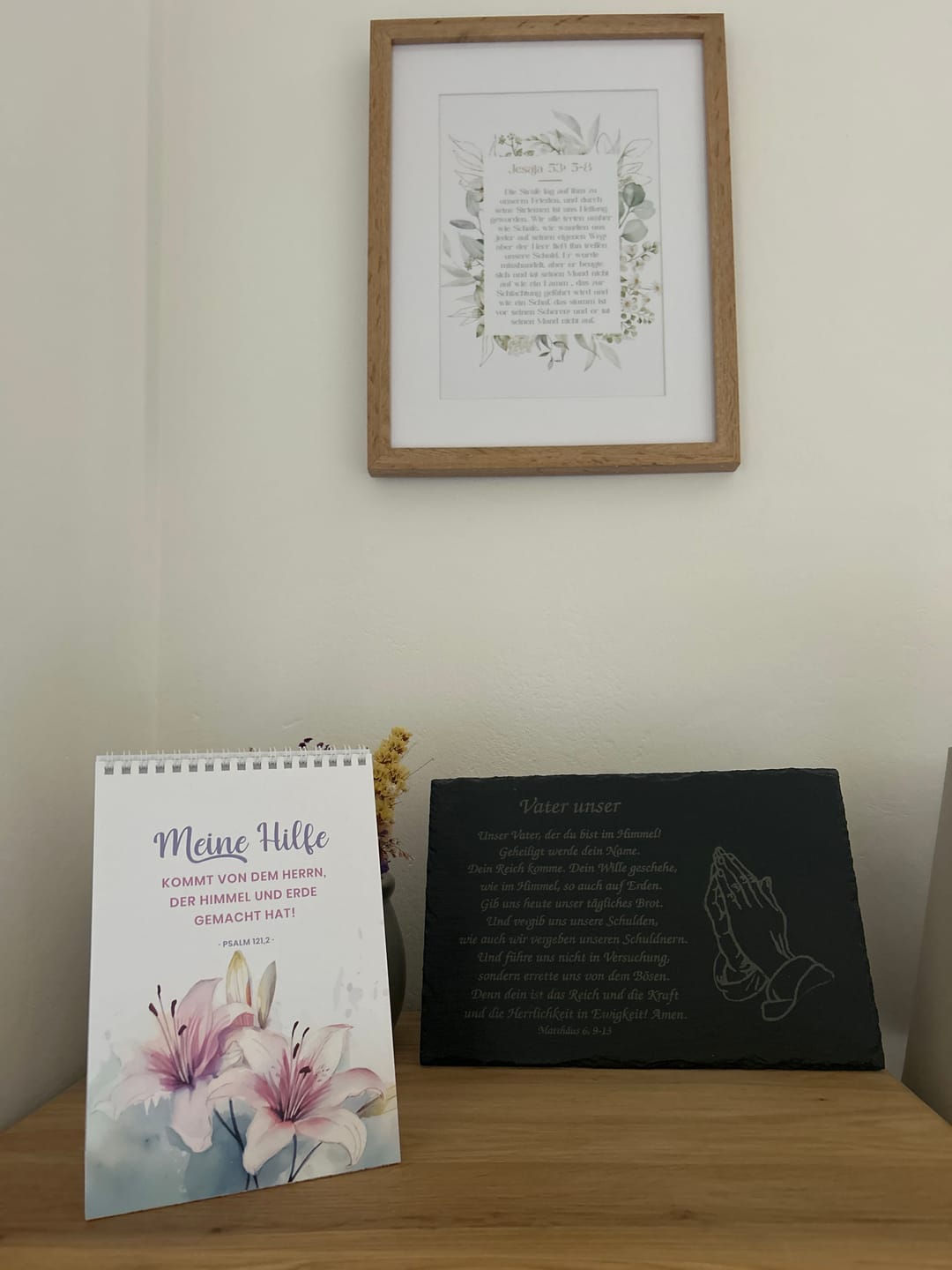 Customer photo review of Tischaufsteller "Die Psalmen" · A5 · 12 Bibelverse