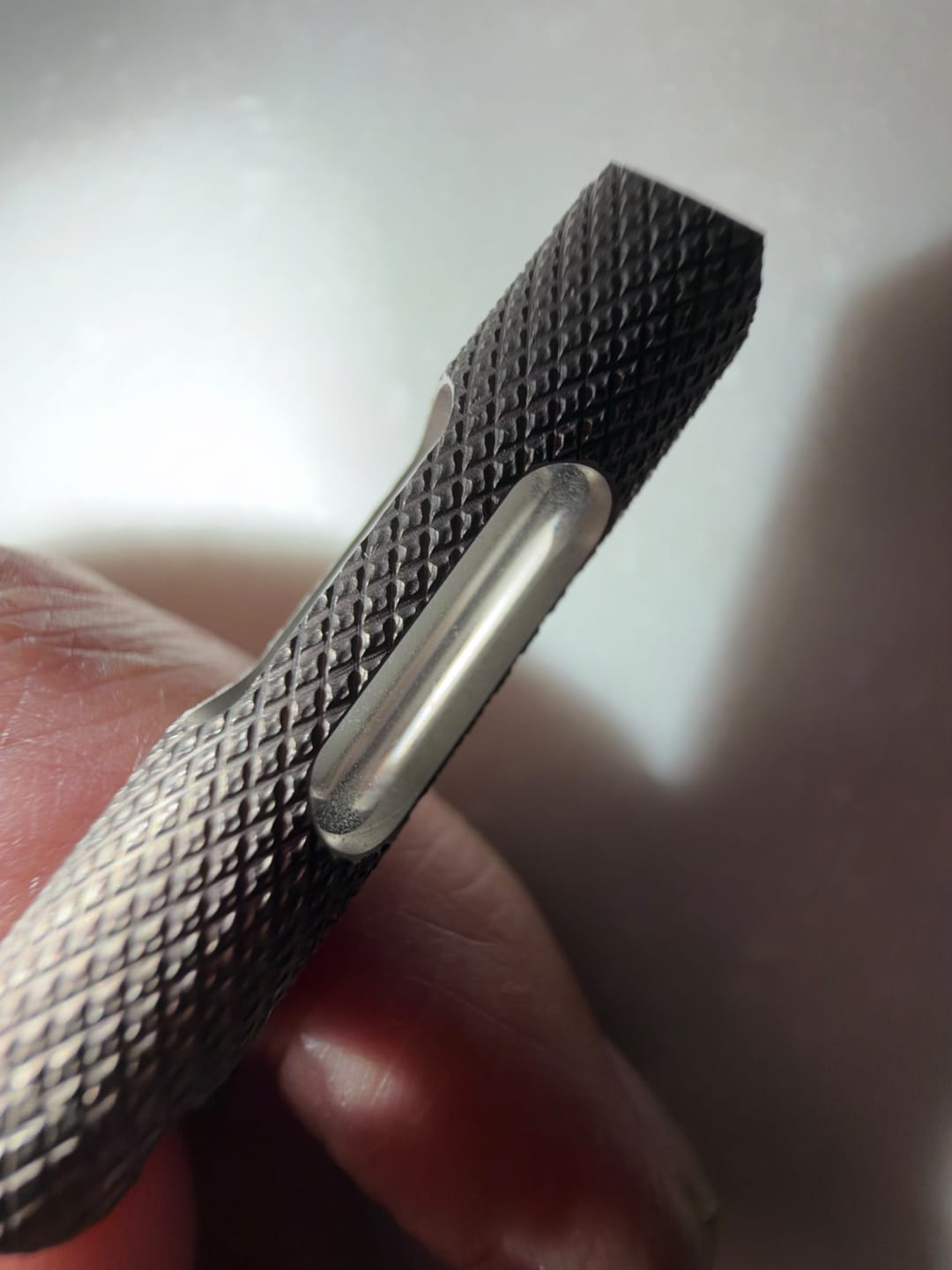 Customer photo review of Knurled Edition Glow Fob