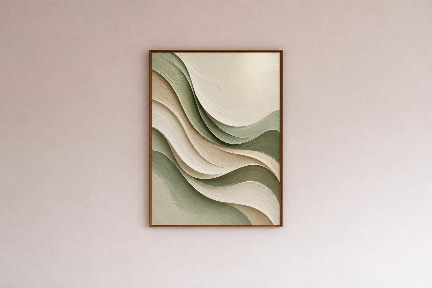 Customer photo review of Textured & Impasto Art｜Sage Wave Harmony