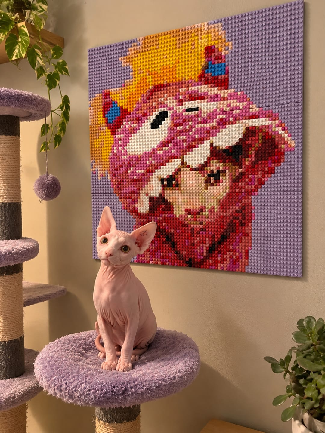 Customer photo review of Custom Design Brick Mosaic - 3x3 baseplates