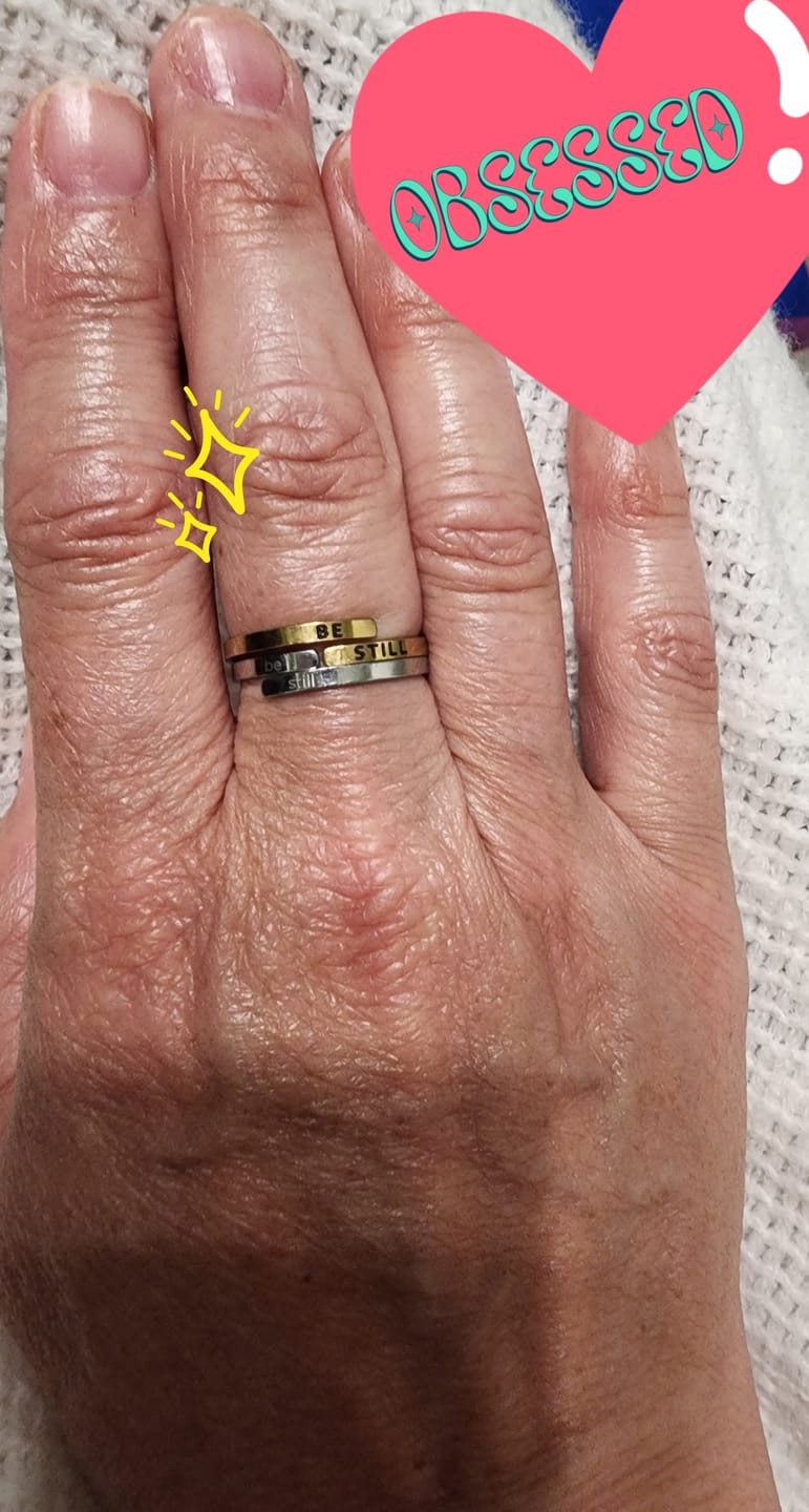 Customer photo review of Be Still Ring - NEW VERSION!