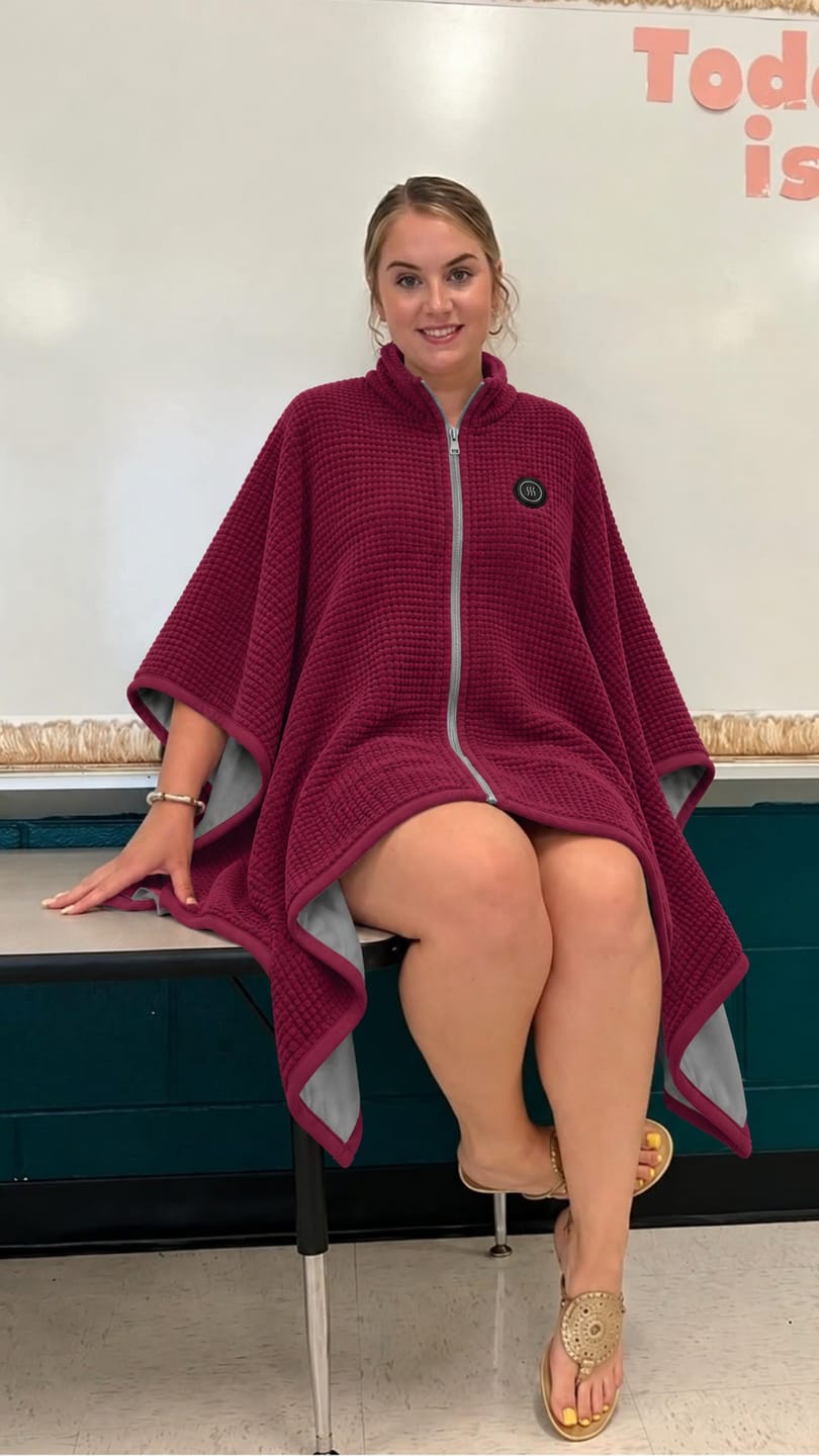 Customer photo review of USB HEATED WEARABLE SHAWL ⭐🔥