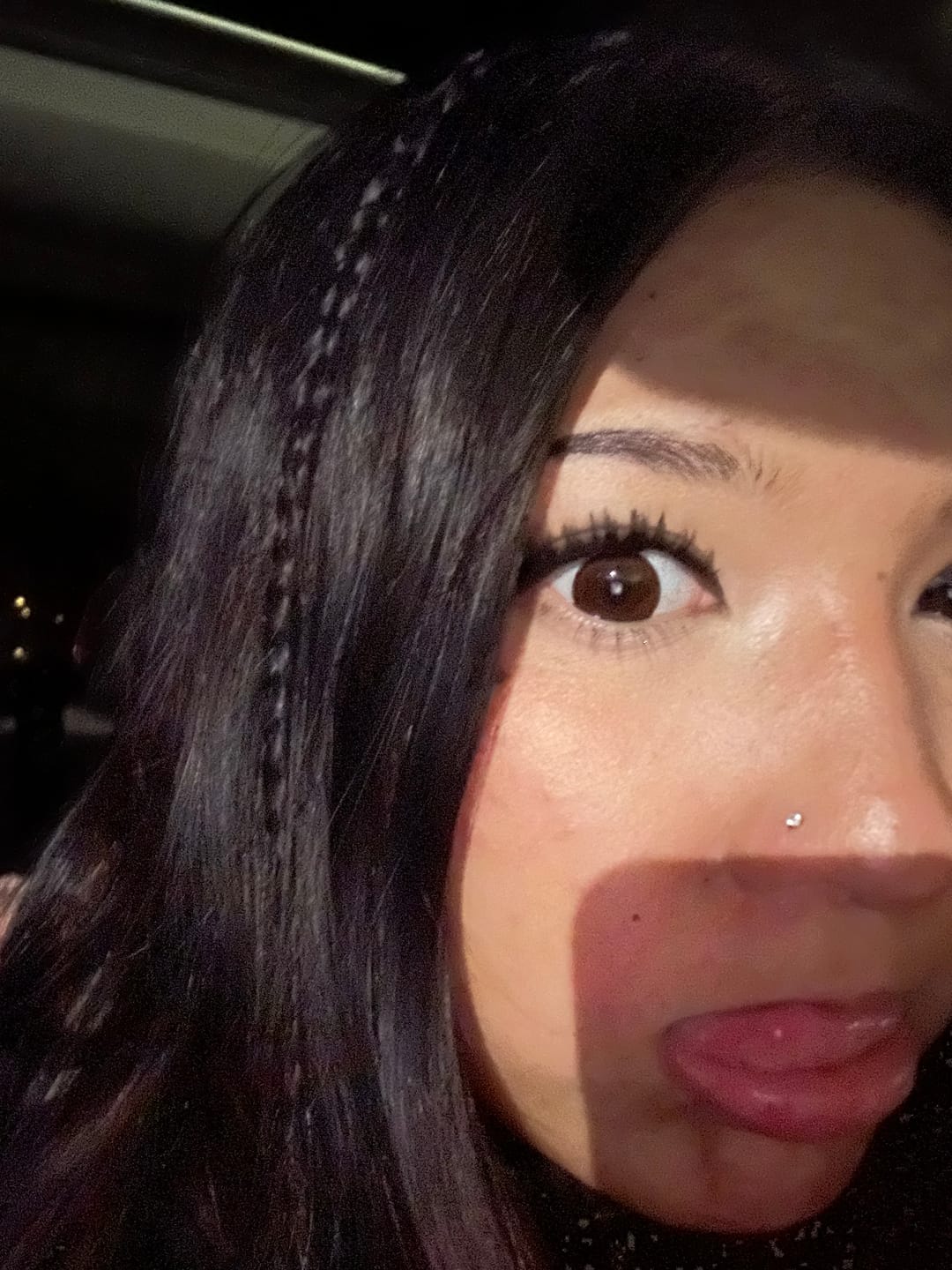 Customer photo review of Big Eyes Chocolate Brown Colored Contact Lenses