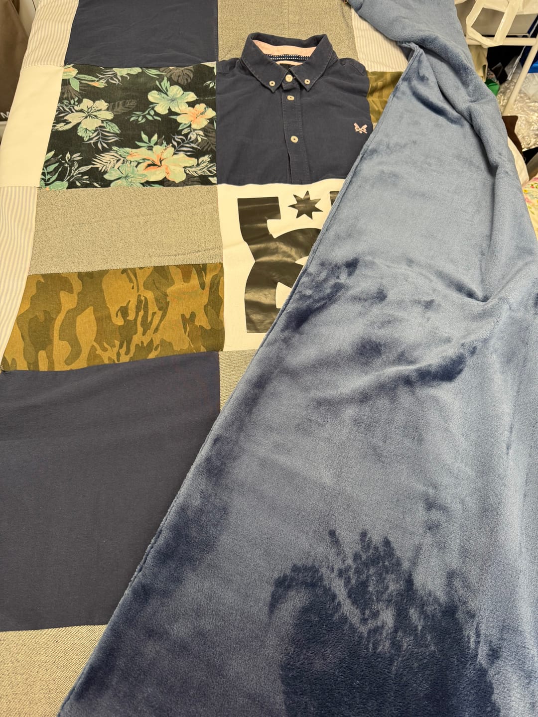 Customer photo review of Plain Cuddle Fleece Fabric