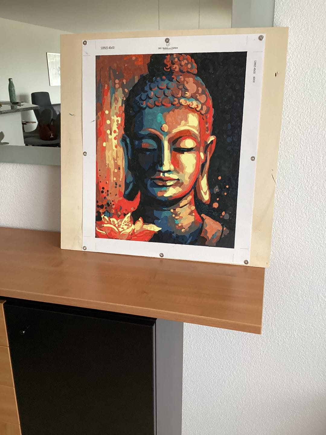 Customer photo review of Malen nach Zahlen - Buddha mit Blume